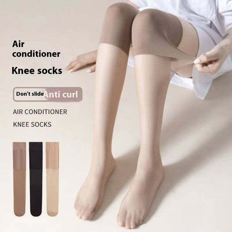 Forår og sommer tynde aircondition knæstrømper strømper kvinder anti-snagging holdbare