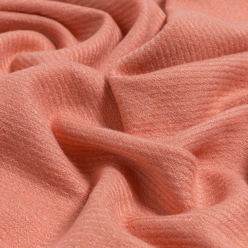 Women's Solid Color Thickened Cotton Cashmere Scarf