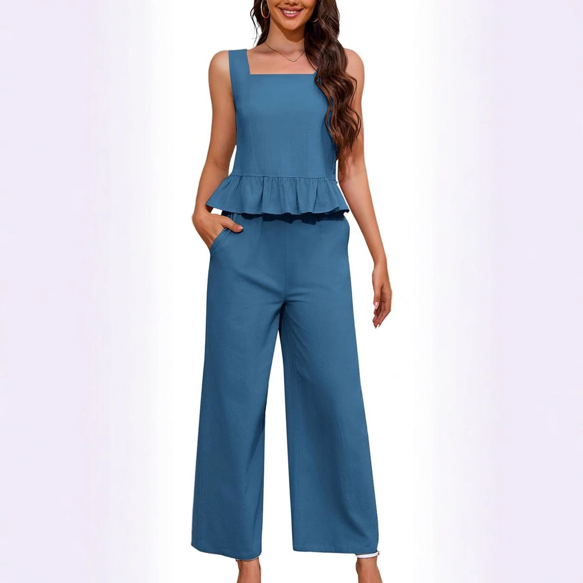 Womens Stylish Vest And Pants Workout Set