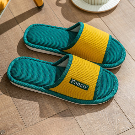 Linen Slippers Women's Home Indoor Home
