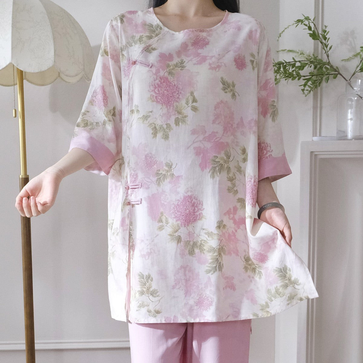 Can Be Worn Outside New National Style Poppin Pajamas Suit