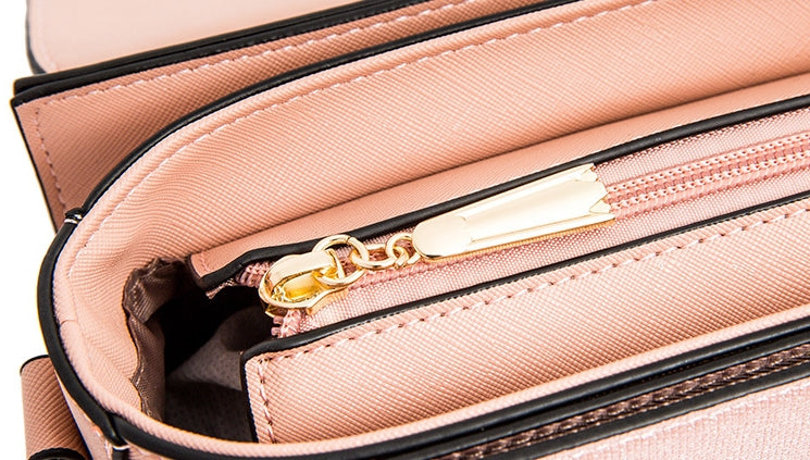 Chain small square bag diamond lock handbag