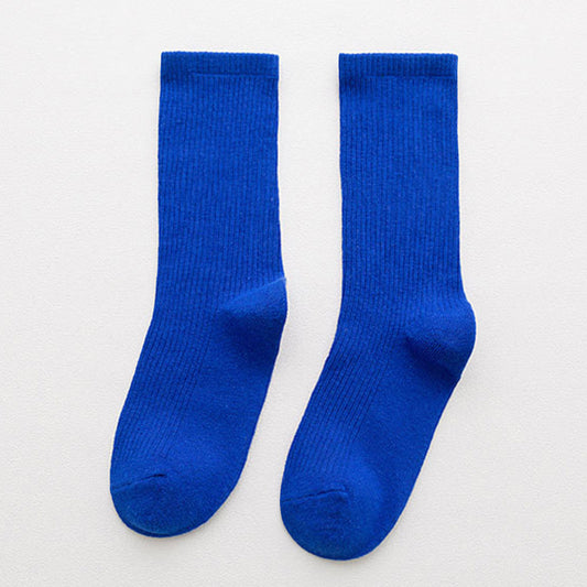 Candy Rainbow Color Mid-calf Cotton Socks