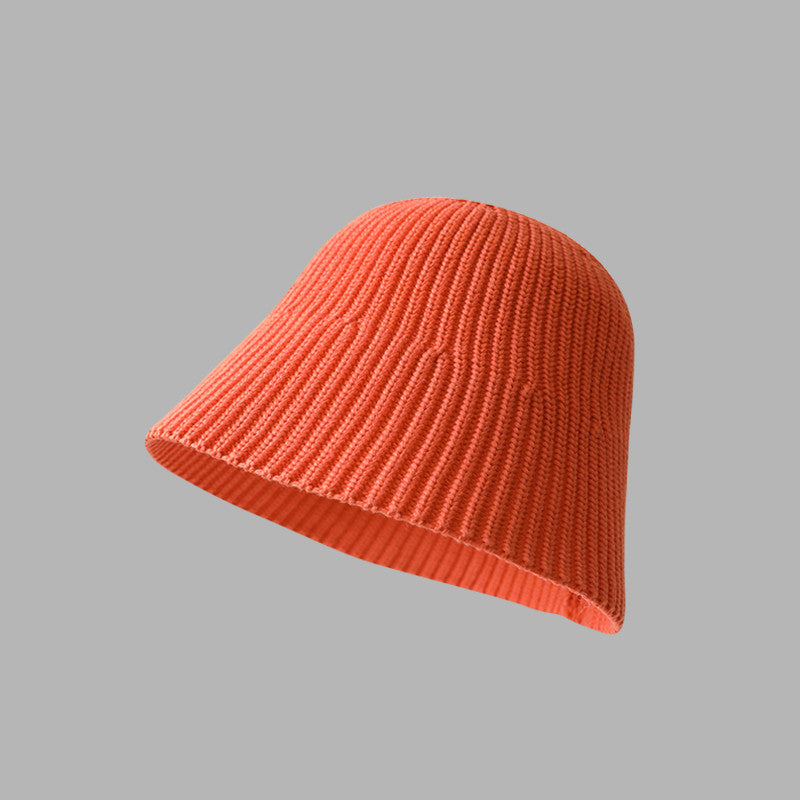 Girls' Solid Color Woven Bucket Hat