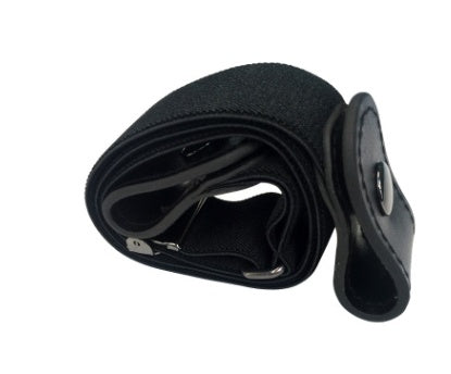 Leather Slim Stretch Invisible Belt Jeans Simple Joker Men and Women Lazy Belt
