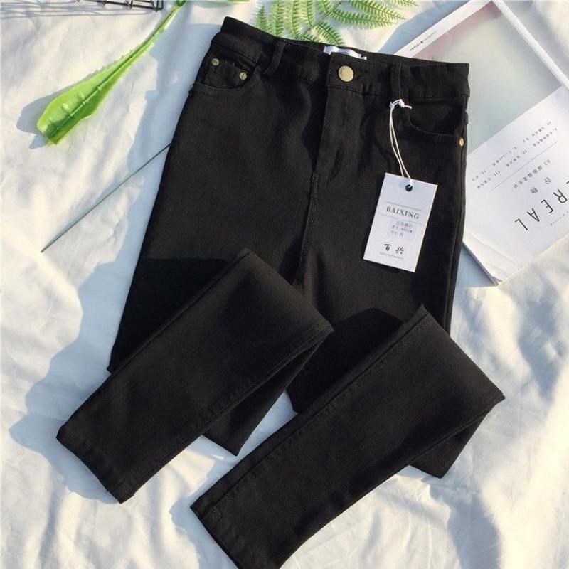 Women's spring and autumn new raw edge leggings