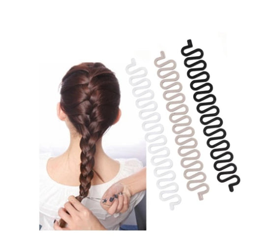 Fish bone wave braider