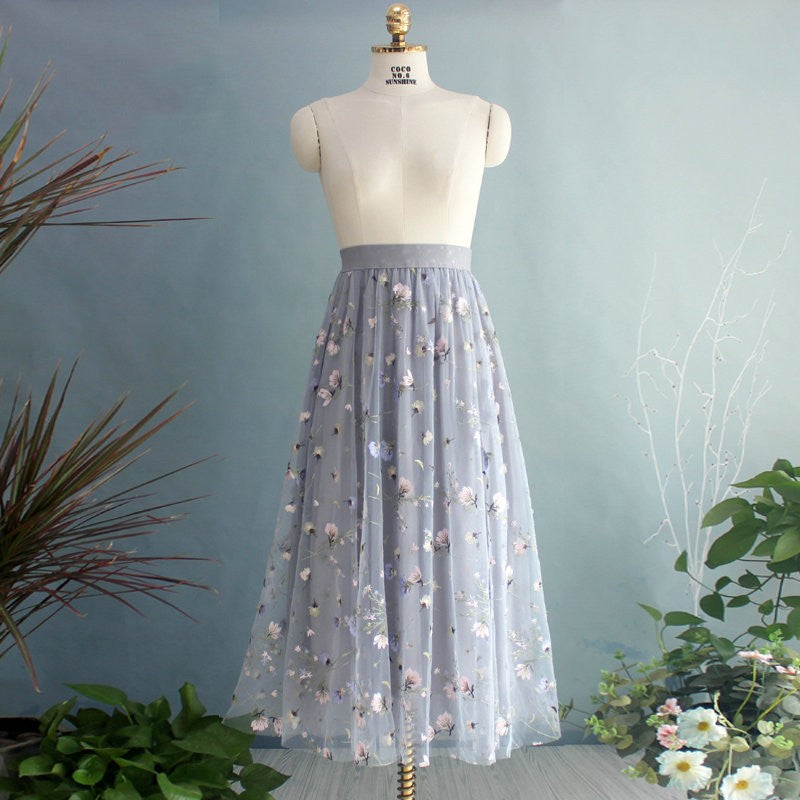 Women's Fashion Drape Multi-layer Mesh Skirt
