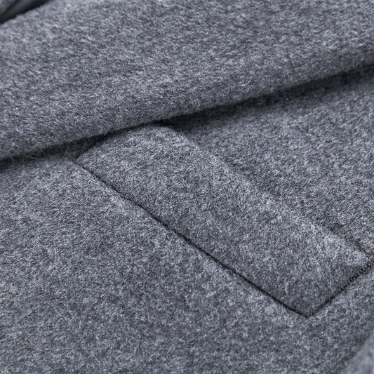 Men's trench coat woolen cloth