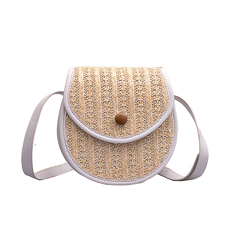 New Korean style straw woven mobile phone bag