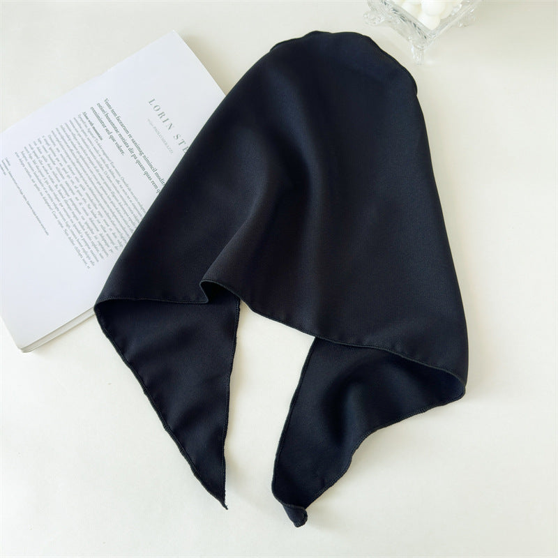 Women's Solid Color Fabric Bag Headscarf
