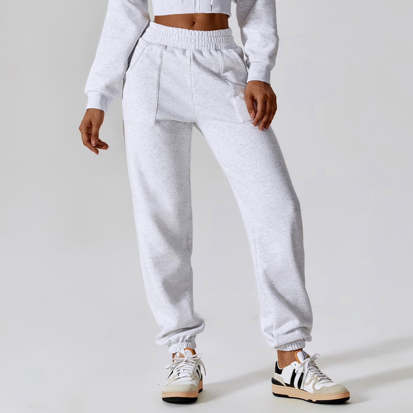 Polar Velvet Sport Sweatpants Women's Loose Straight Casual Pants