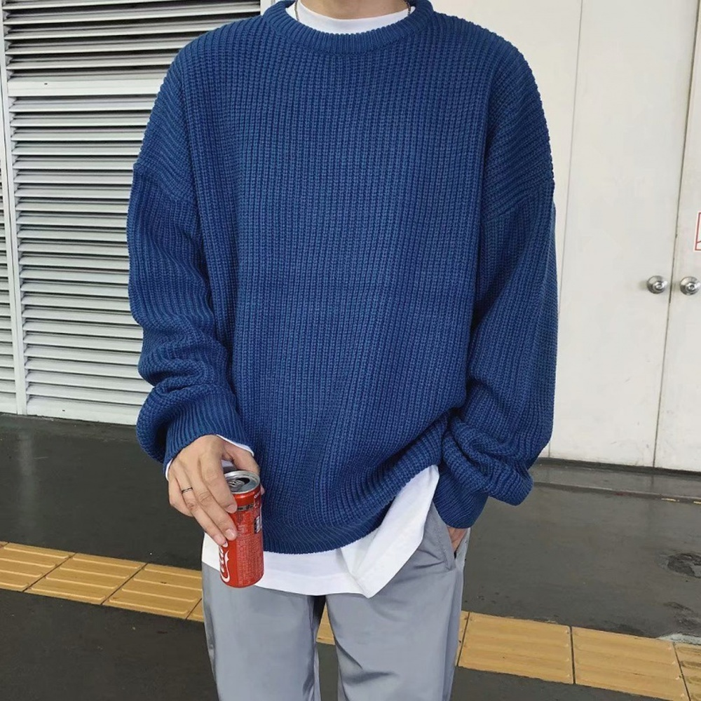 Tide Brand Men's And Women's Loose Couple's Sweater Knitted