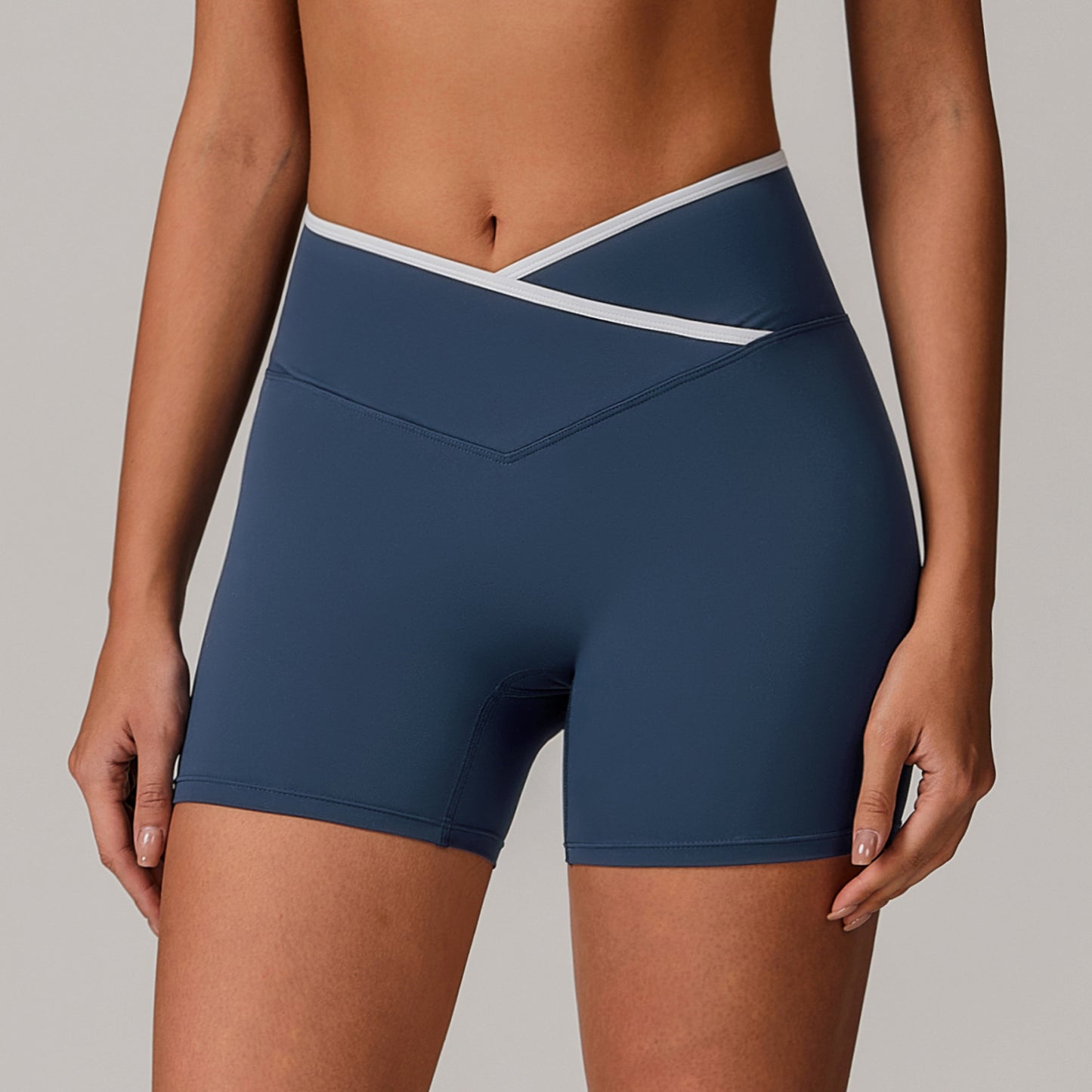 Skinny Hip Raise Sports High Waist Yoga Shorts