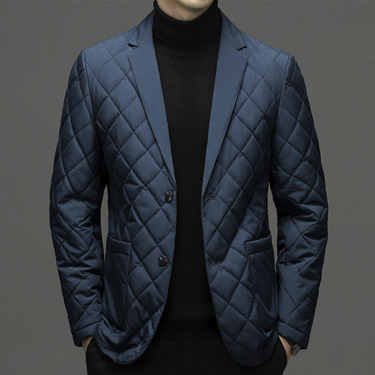 Winter Clothing Down Jacket Men's Lapel Thick Warm Jacket