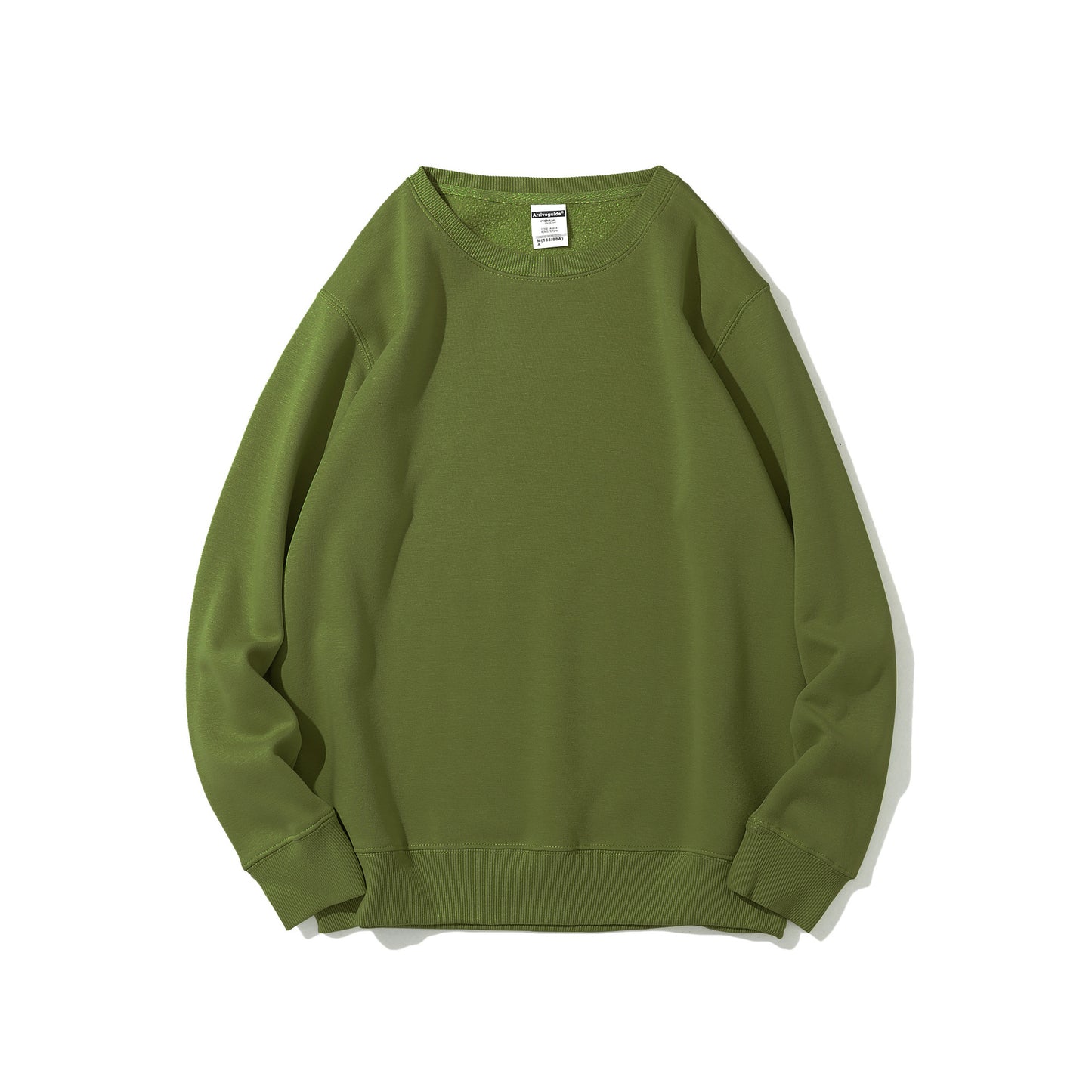 Polar Fleece Rund Hals Sweater Fleeceforet Let Board Candy Color Langærmet Tykket Frakke