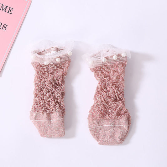 Lace Bead Socks