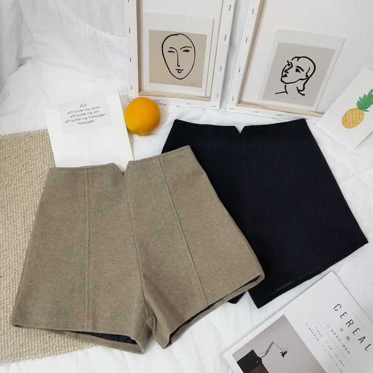 Loose Joker Shorts High Waist Shows Thin And Thick Autumn Winter Trousers Female