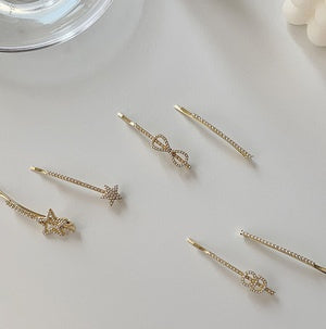 Girl's delicate hairpin