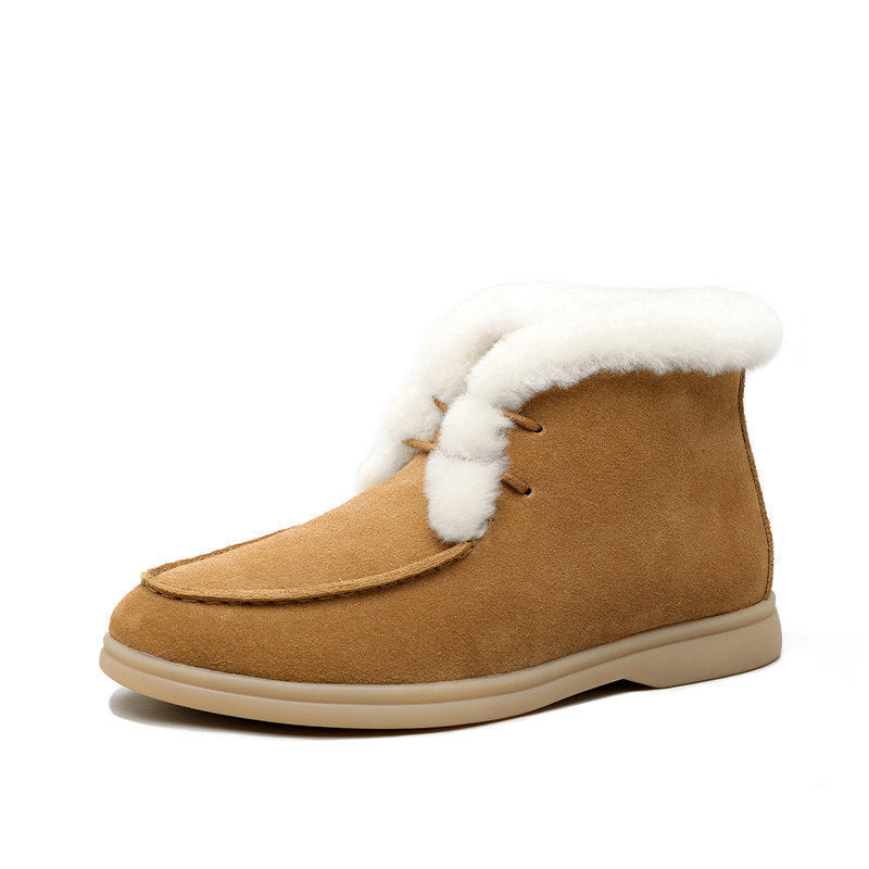 Flat Snow Cotton Shoes Plus Velvet Plus Size