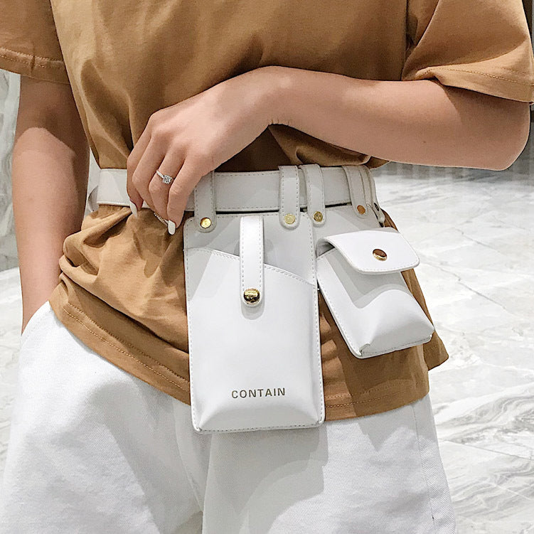 Fashionable belt mobile phone bag