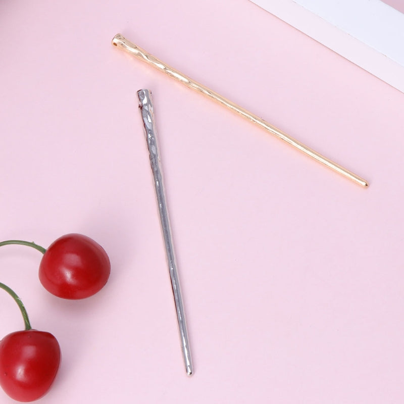 Metal rod branch hairpin