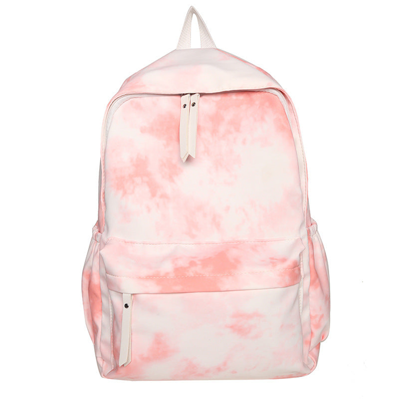 Students' Large Capacity Harajuku Fresh And Lovely Tie-dye Schoolbag