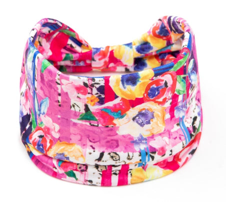 Sports Headband Printed Wide Brimmed Scarf