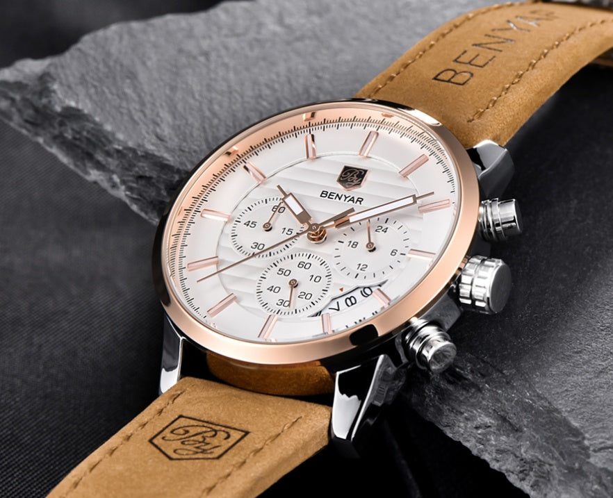 Men's Watch with Three Eyes Belt