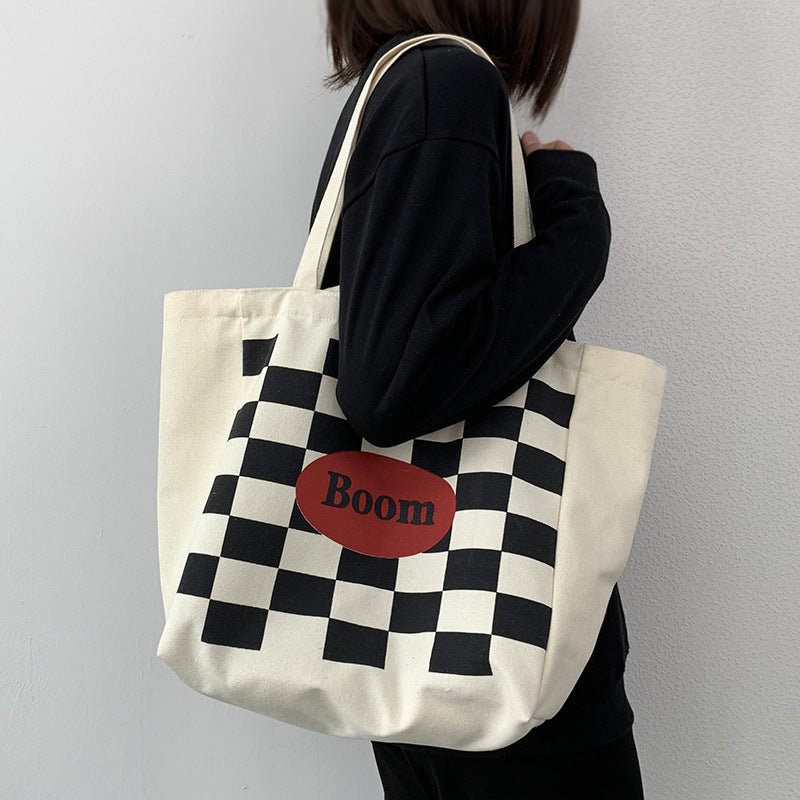 Lazy Wind Literary Japanese And Korean Ins Simple Large Capacity Letter Students Class Schoolbag Summer
