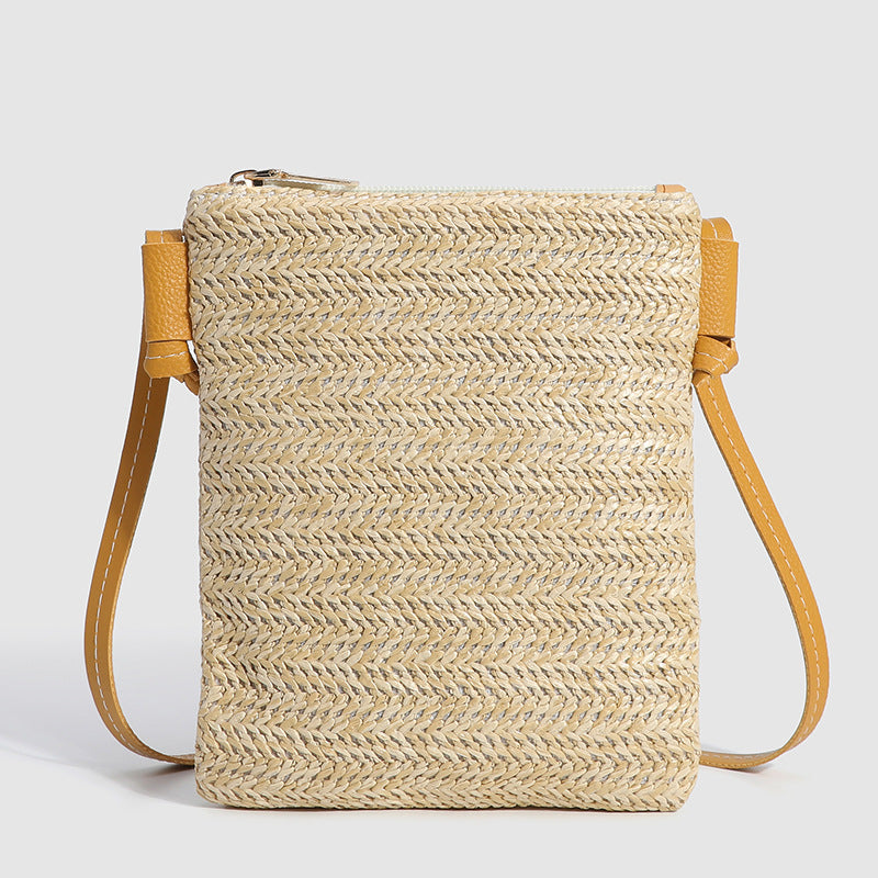 Fashion Solid Color Small Square Bag Vertical Mobile Phone