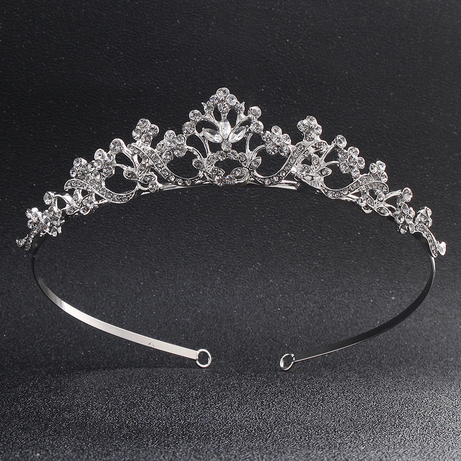 European and American Retro Bridal Crown Diamond Headband