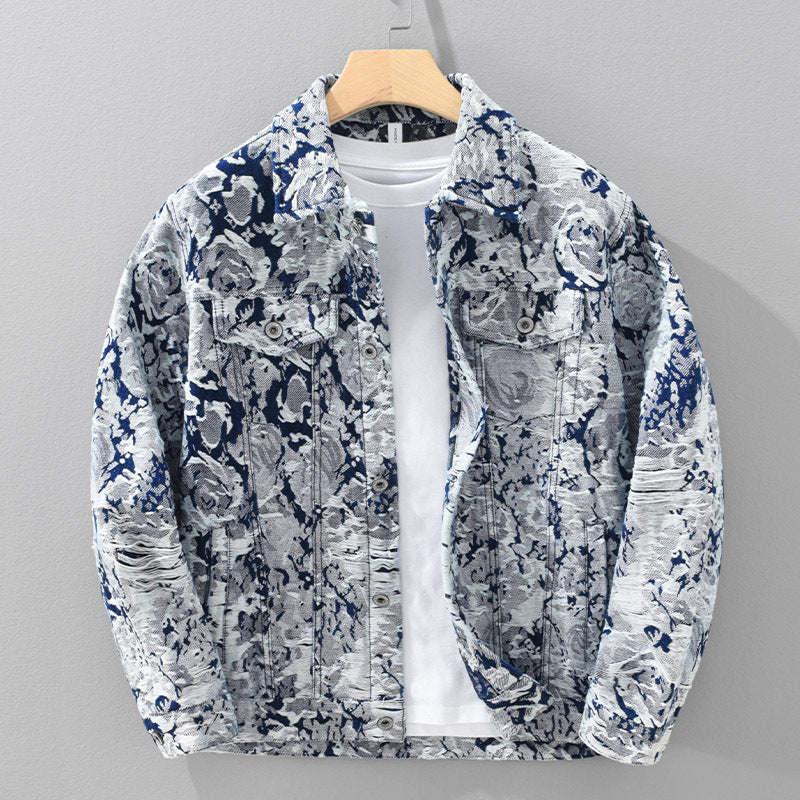 Mode: Ny Jacquard Denimfrakke til Mænd