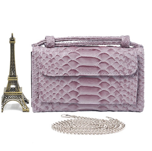 New snake pattern clutch bag handbag chain shoulder Messenger bag wallet ladies long section