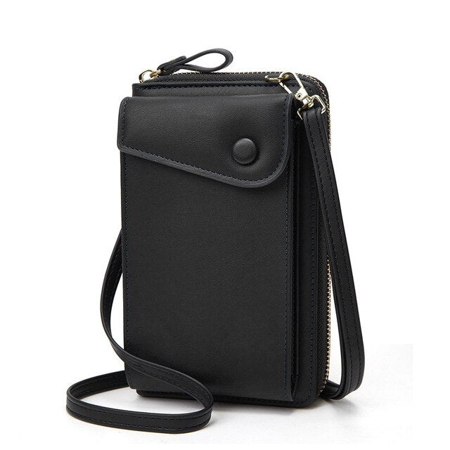Zipper Phone Bag Female Multi-Function Shoulder Messenger Bag