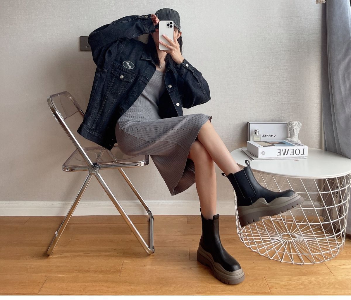 Støvler Dame Blødt Læder Pipe Støvler Korte Støvler Sort Brun Matchende Mode Trendy Støvler