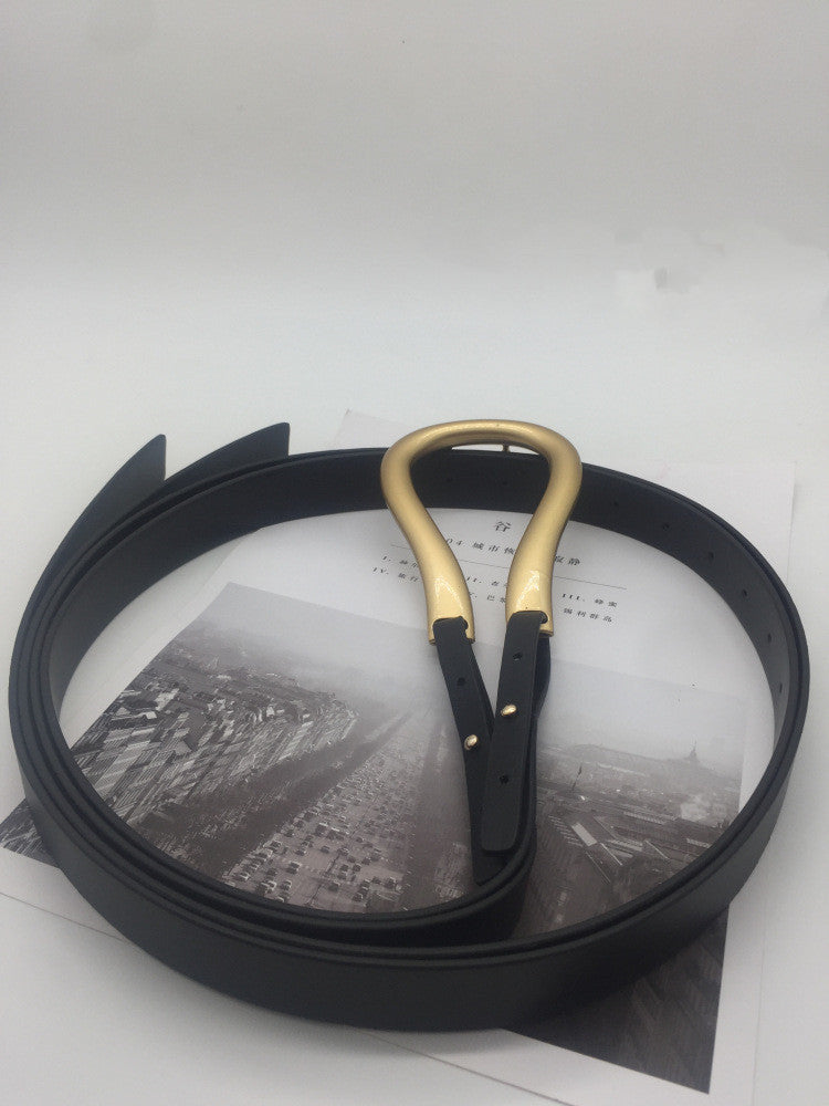 Women's wide waist belt