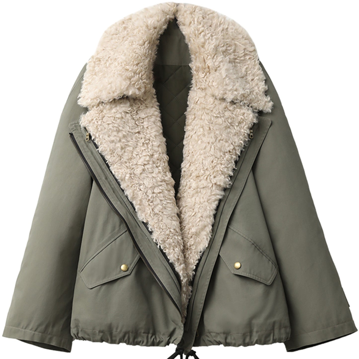 Women's New Retro Style Fur Collar Jacket