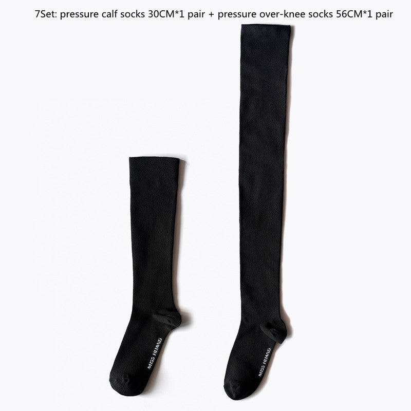 Double Segment Pressure Thin Leg Women's Tube Socks