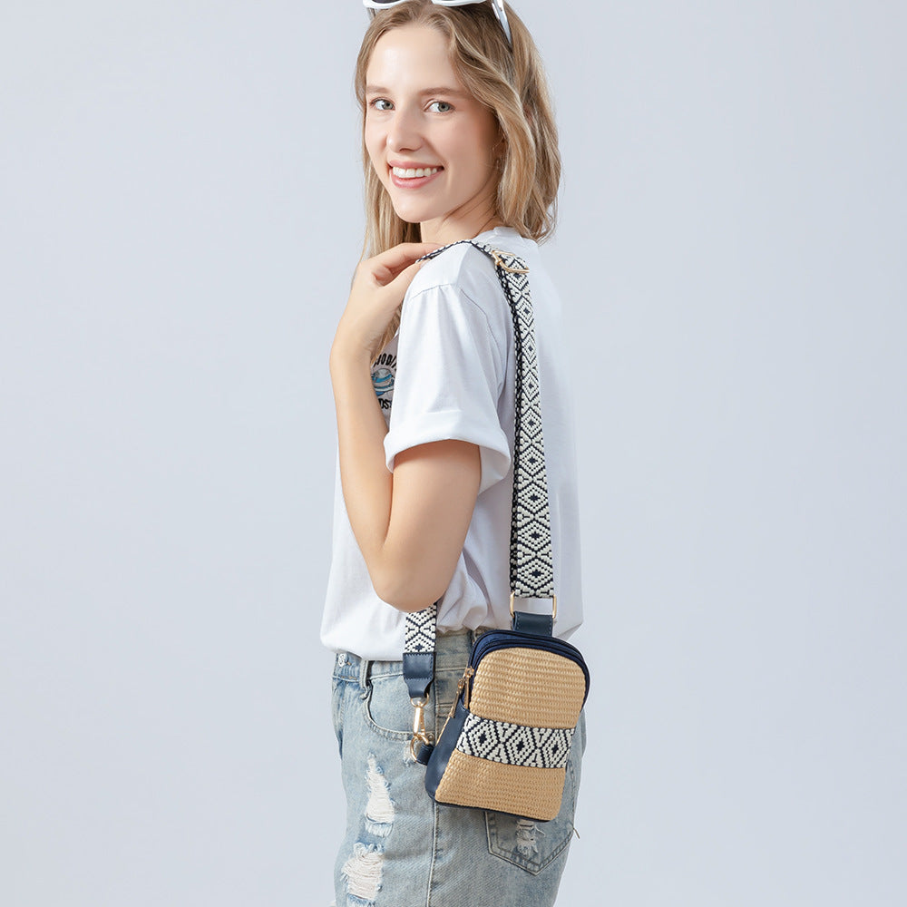 Hand-woven Crossbody Bag Straw Women
