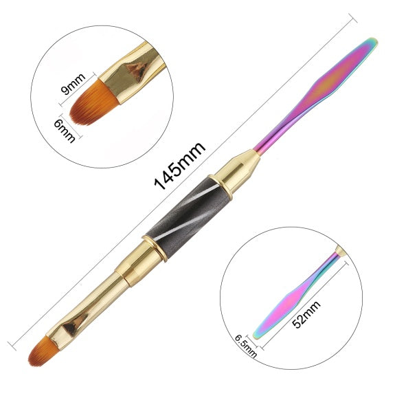 Multi-function Nail Pen with Color Matching and Gluing Embossing Stick