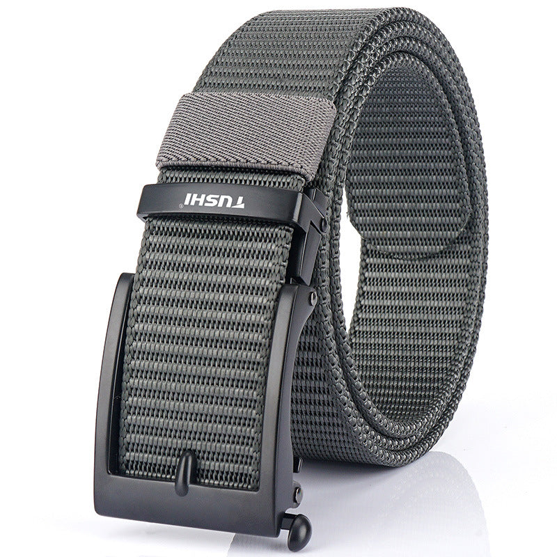 Men's Casual Fashion Automatic Buckle Canvas Belt