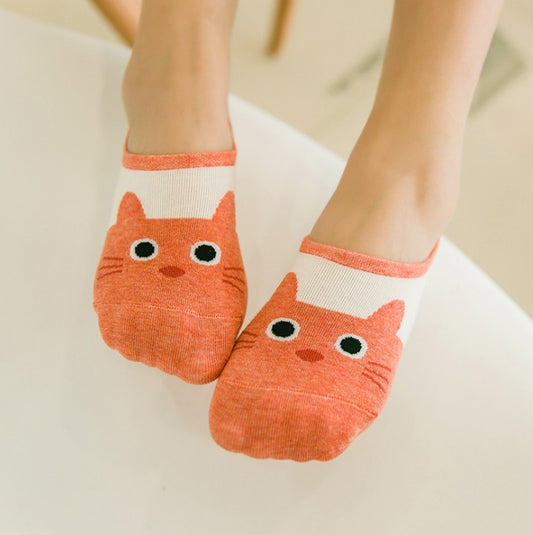Warm Comfortable Cotton Girl Women Ankle Socks Female Bottom Invisible Color Girl Boy
