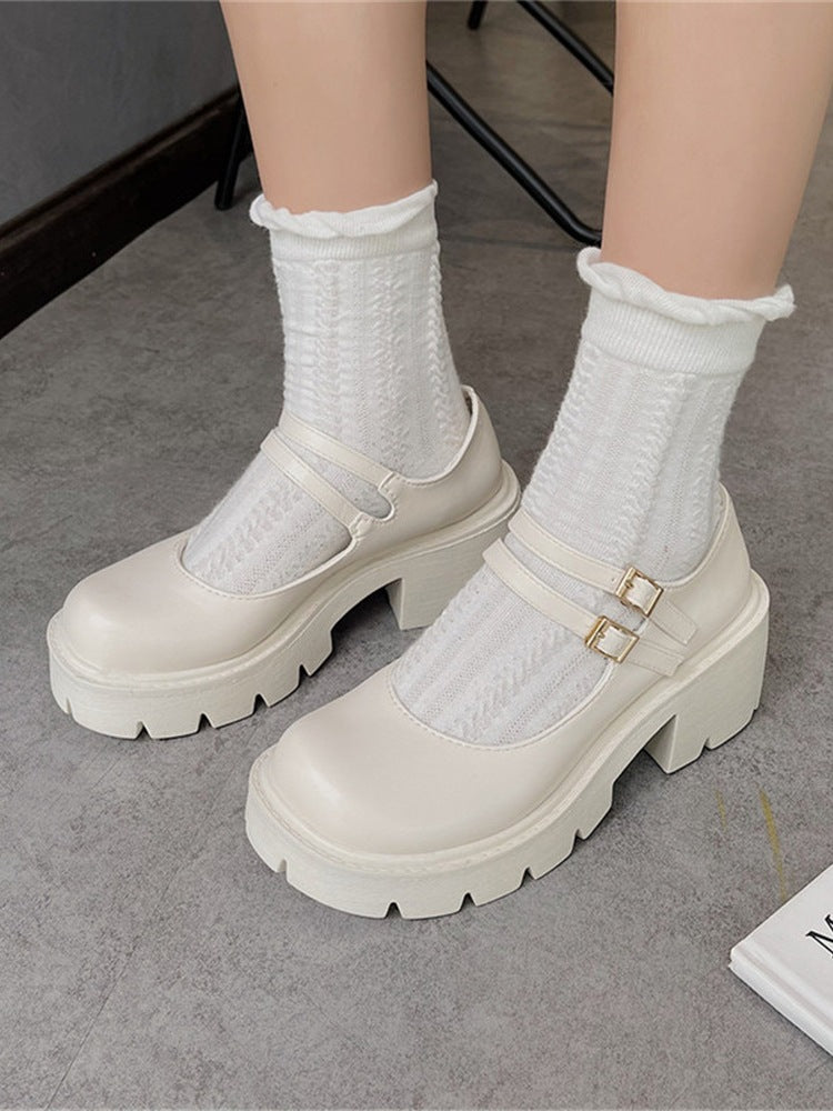 Summer New Ins Trend Japanese Lolita Small Leather Shoes