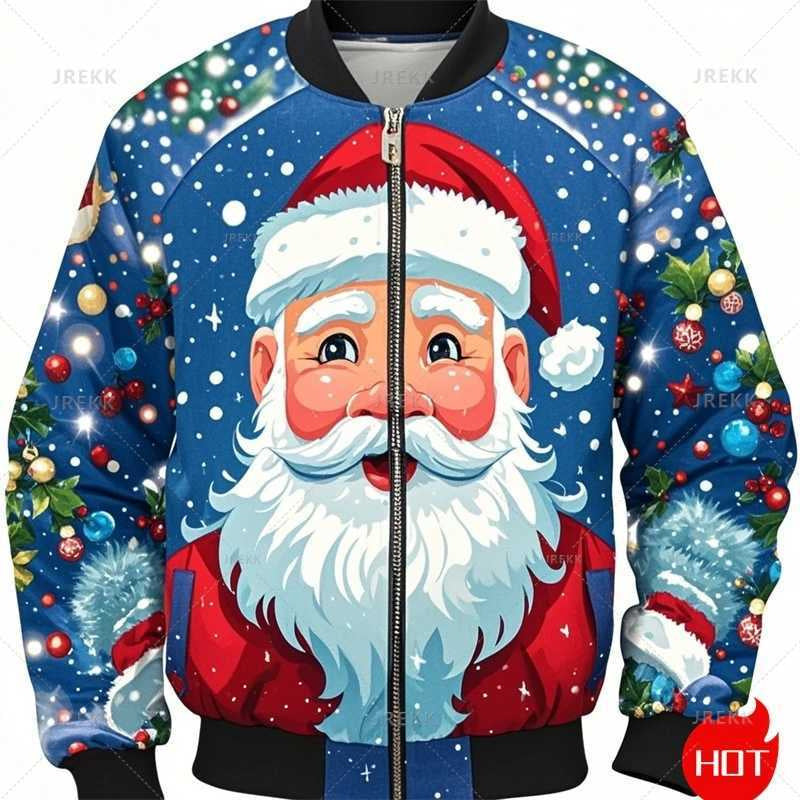 Digital Printing Men's And Women's Round Neck Sweater 3D