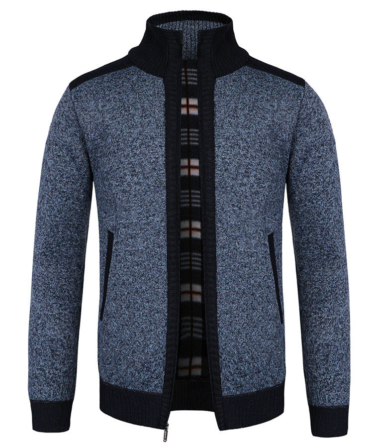 European Size Winter Dad Cardigan Loose Plus Size Knitwear