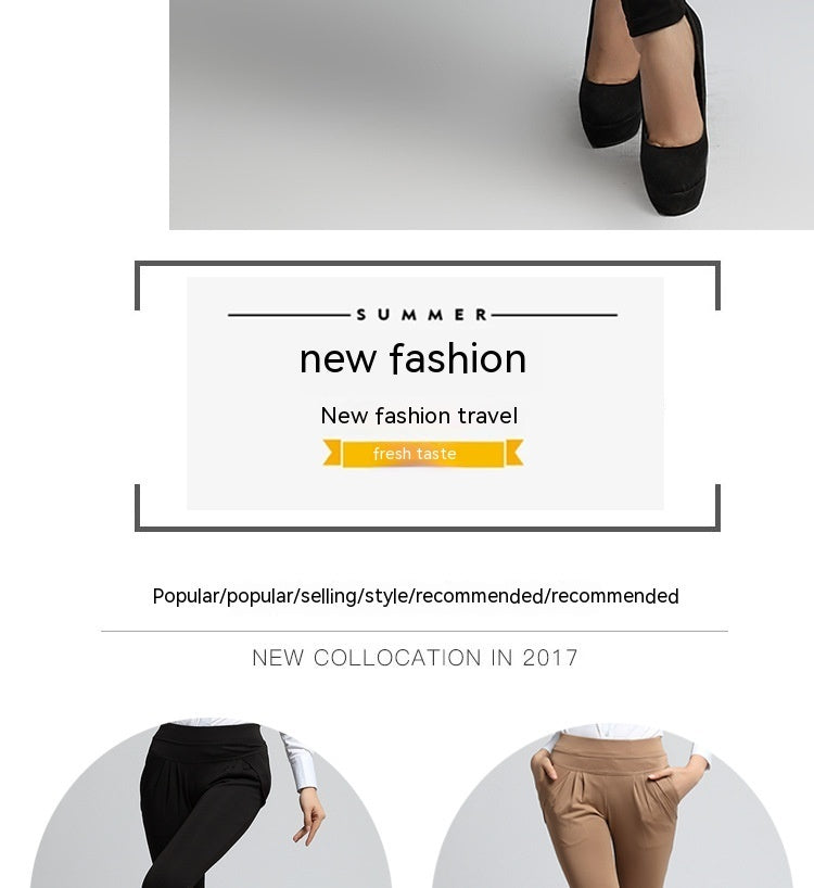 Damebukser Overtøj Koreanske Casual Bukser Trendy Store Og Små Størrelser Mode Slankende Harem Bukser Skinny Bukser