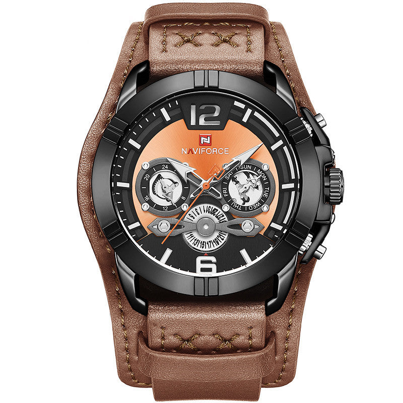 Waterproof sports quartz watch
