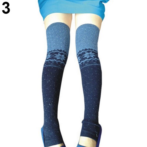 Retro Snowflake Leg Warmers
