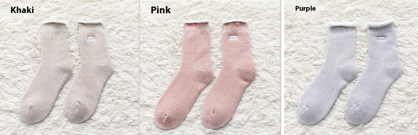 Thickened Warm Brushed Women's Tube Socks